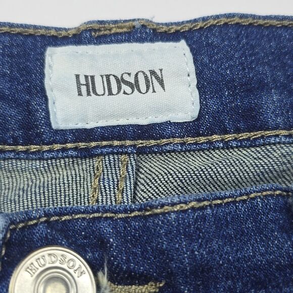 Hudson -1165 Natalie Midrise Slim Boyfriend Crop Jeans Altered hem Inseam 20" 27 - Picture 2 of 9